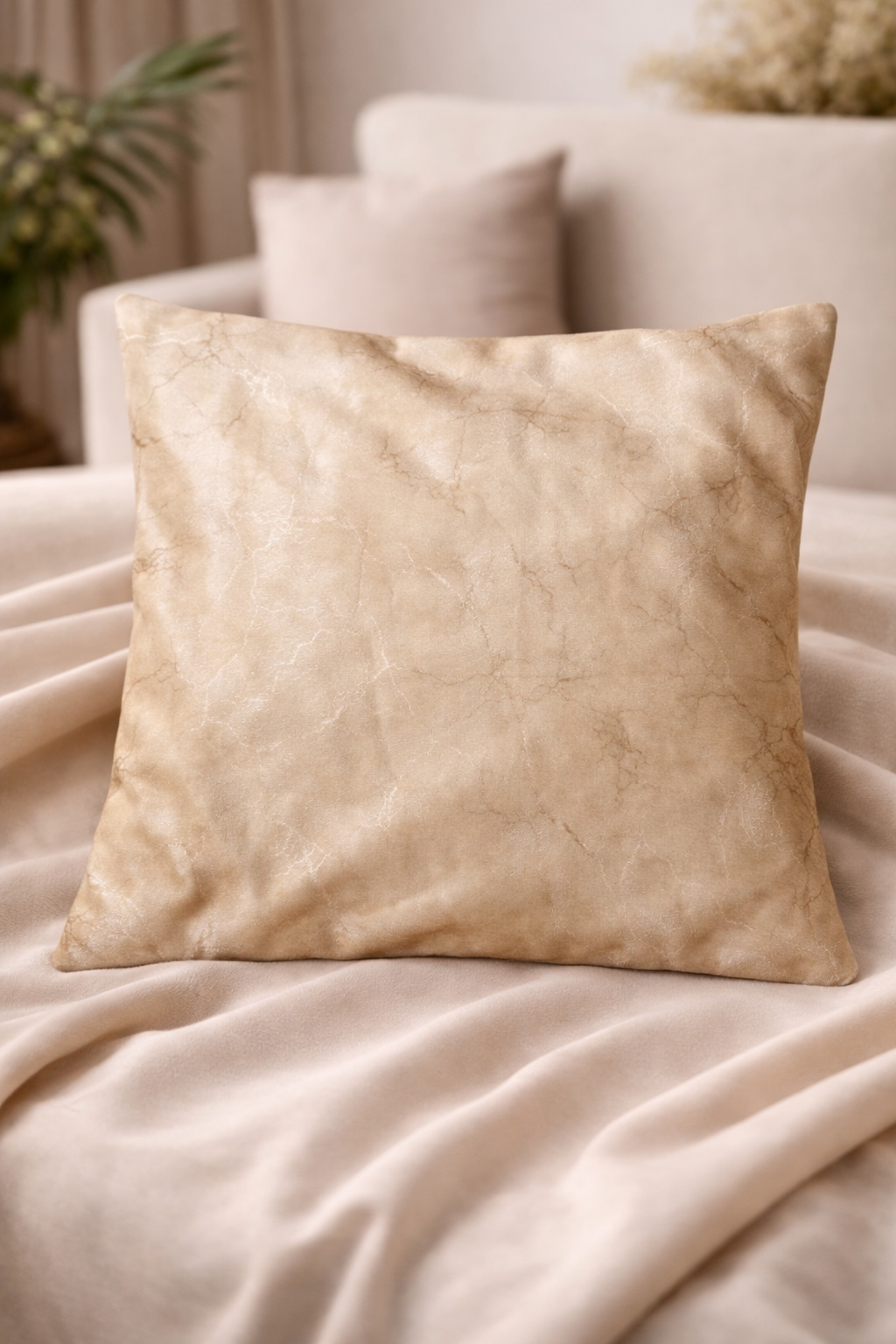 Soft Beige Marble Cushion