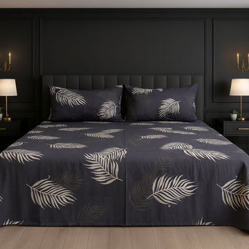 Monochrome Botanical Palm Leaf