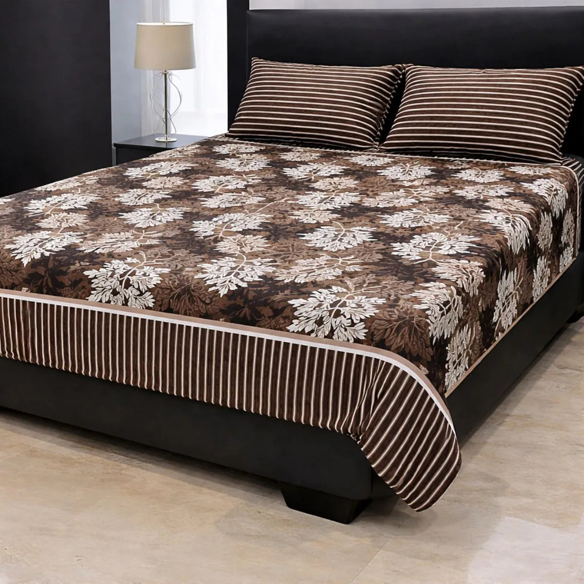 Autumn Leaf Brown Bedsheet 🍂