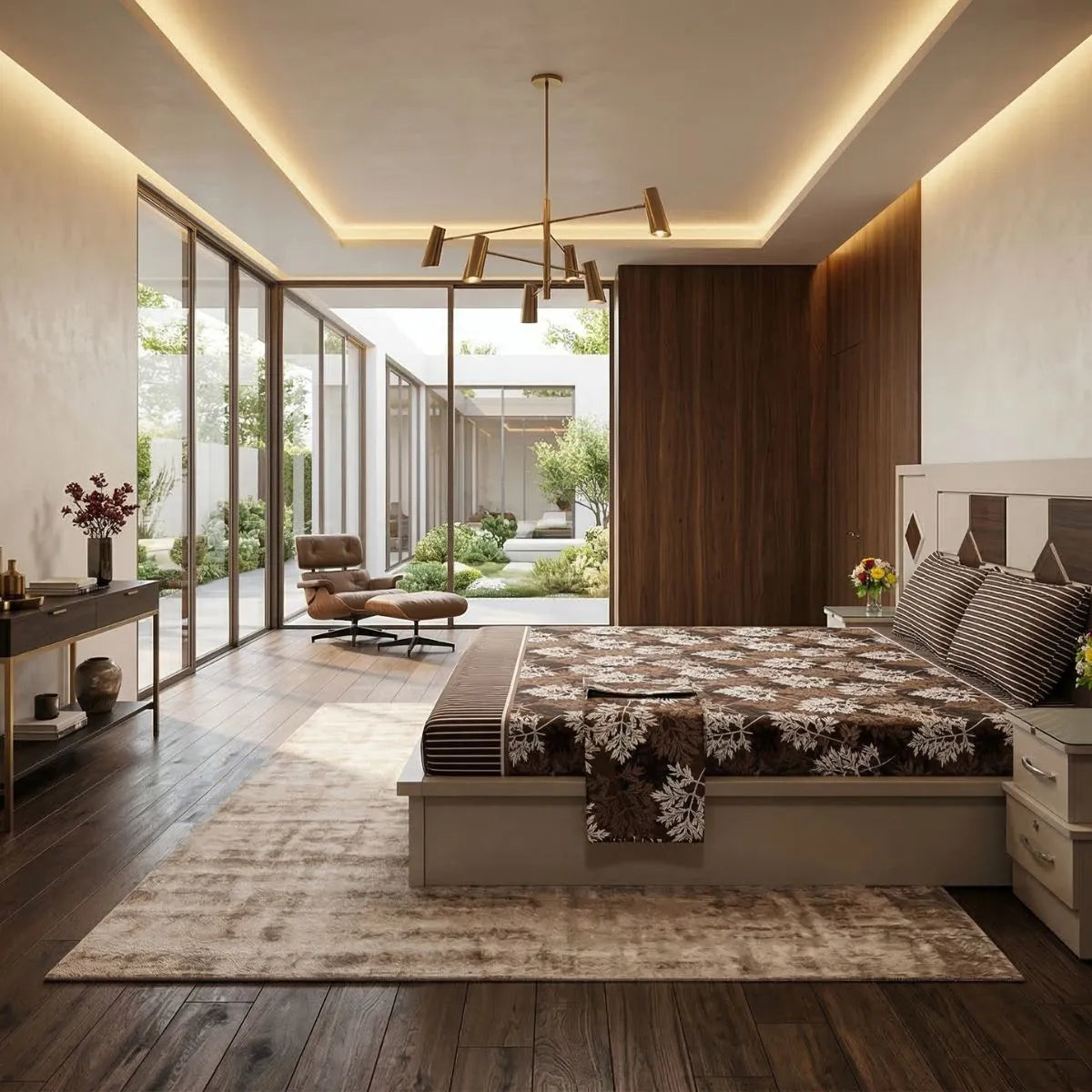 Autumn Leaf Brown Bedsheet 🍂