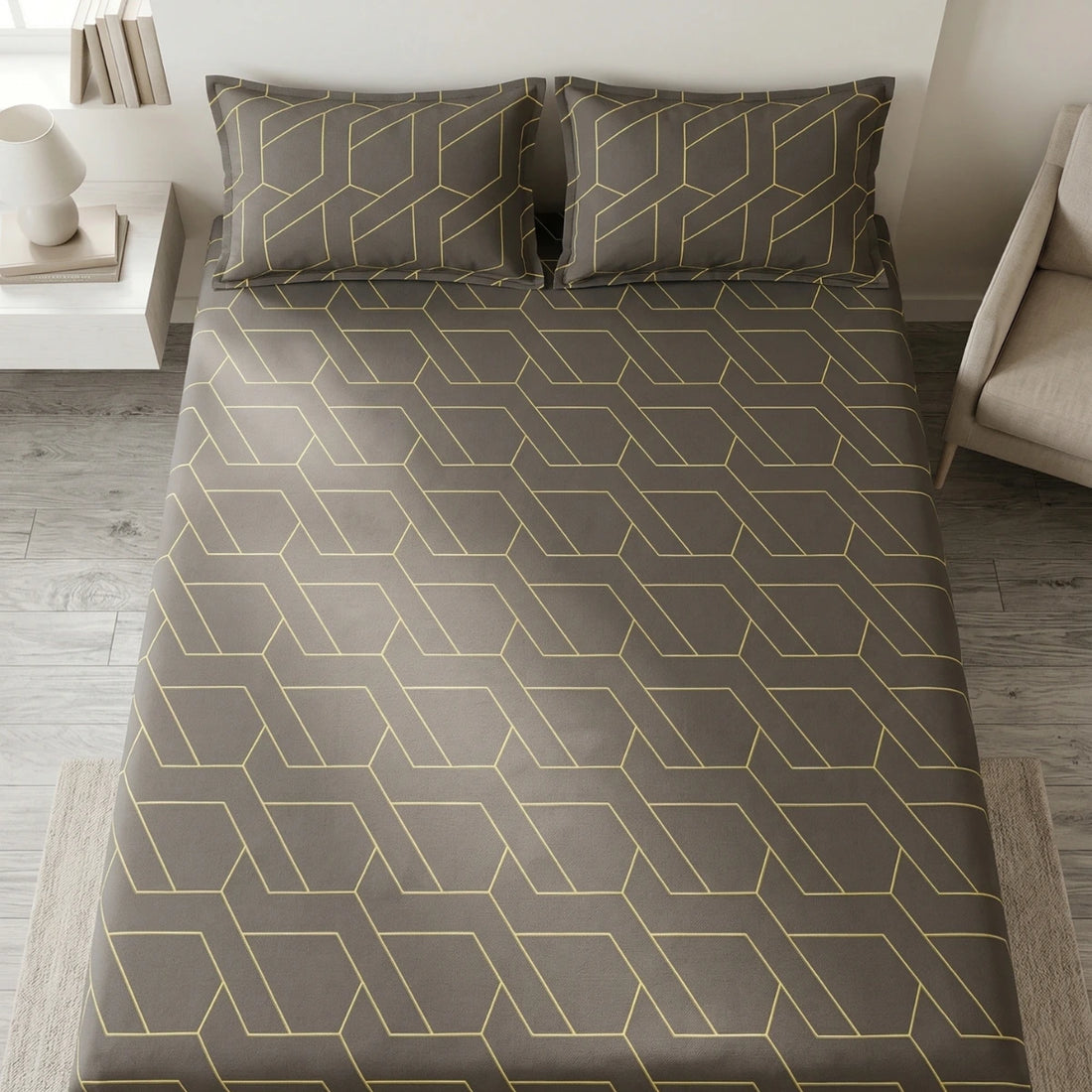 Golden Hexa Luxe Bedsheet