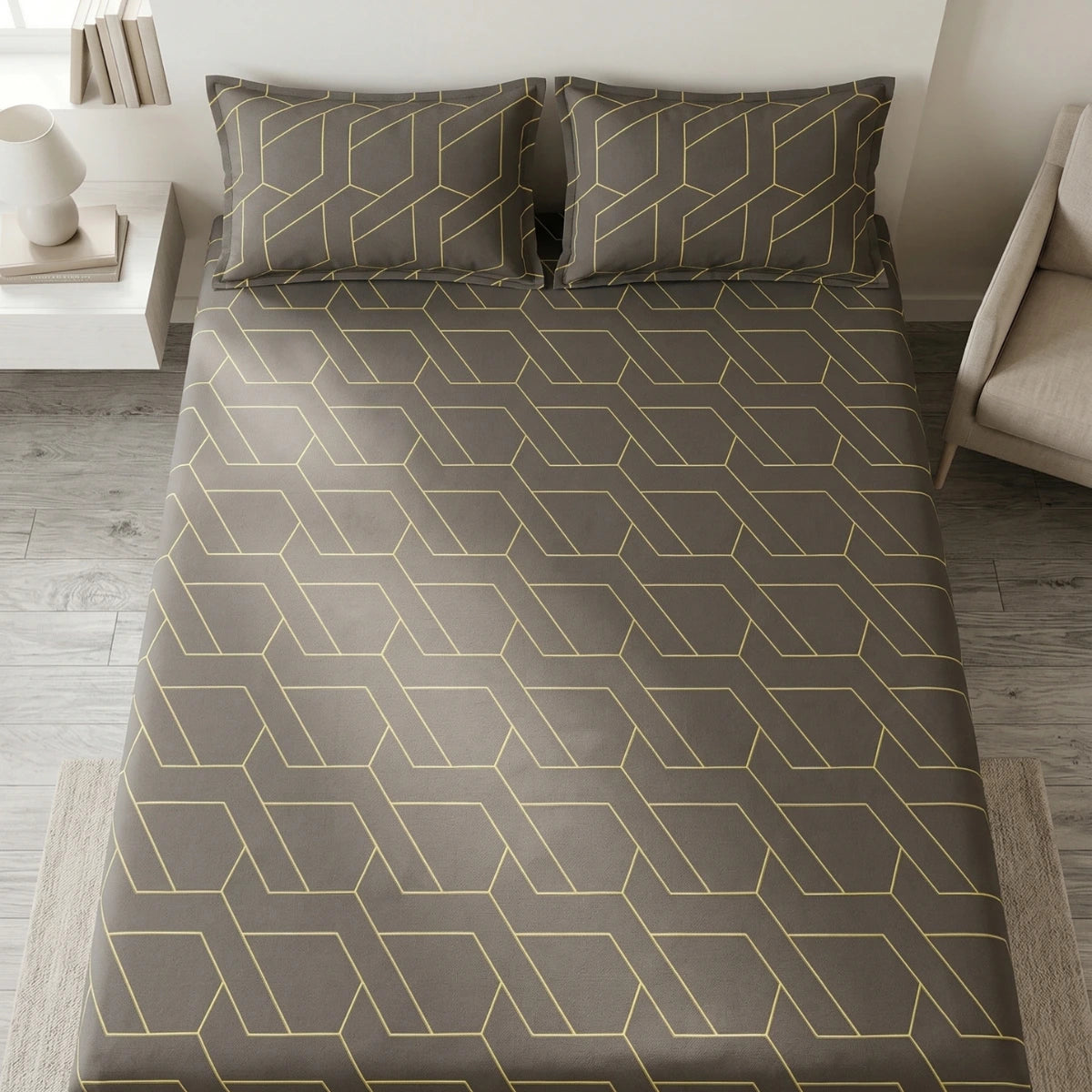 Golden Hexa Luxe Bedsheet