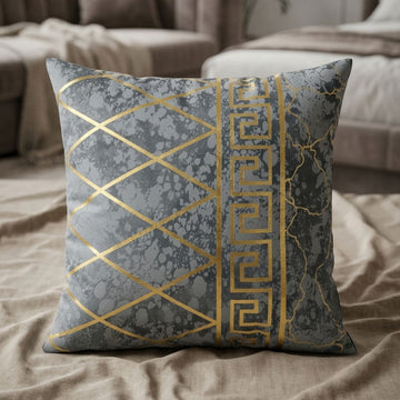Silver Royale Geometric Cushion