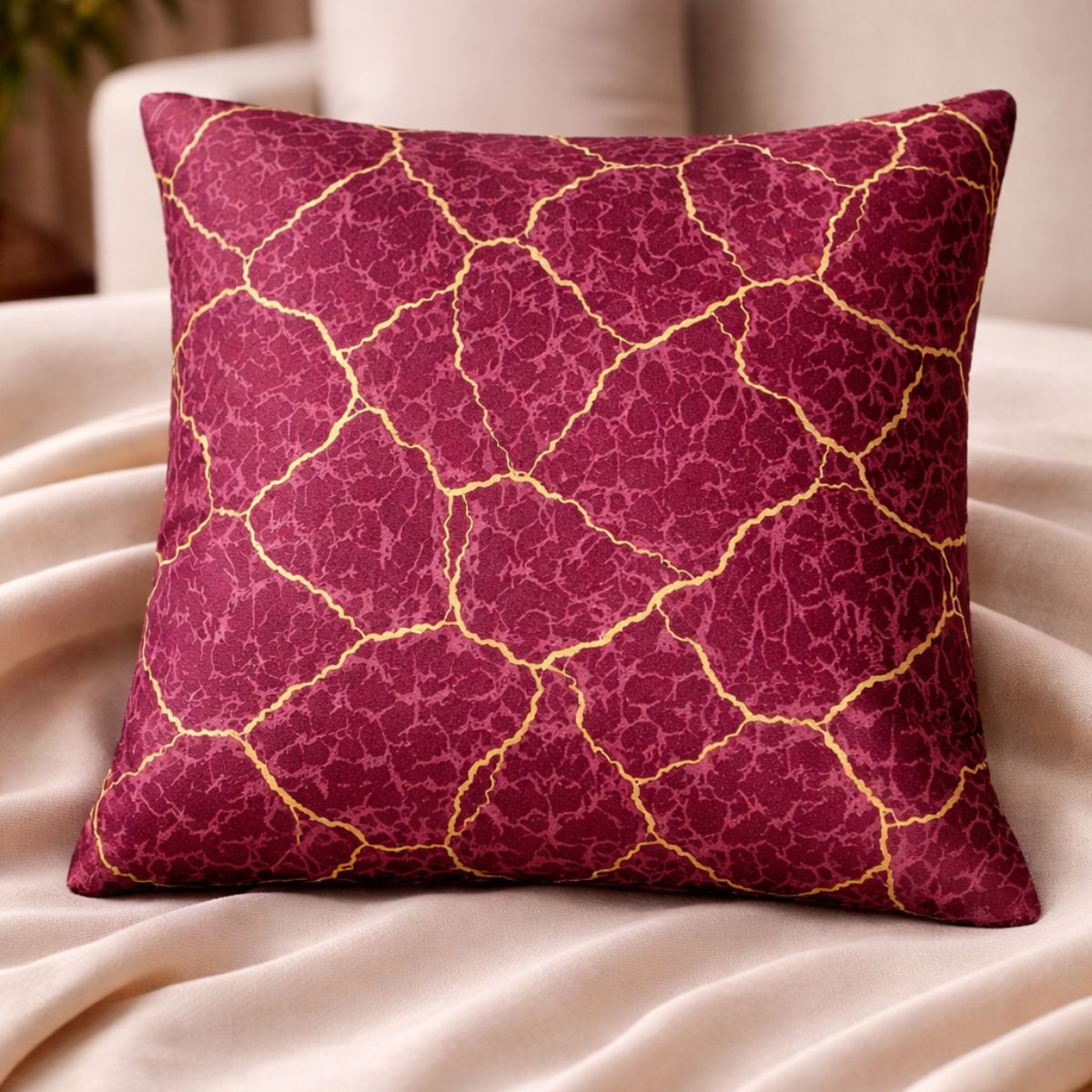 Teal Marble Luxe Cushion