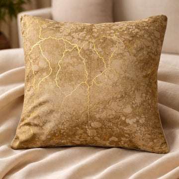 Golden Marble Luxe Cushion