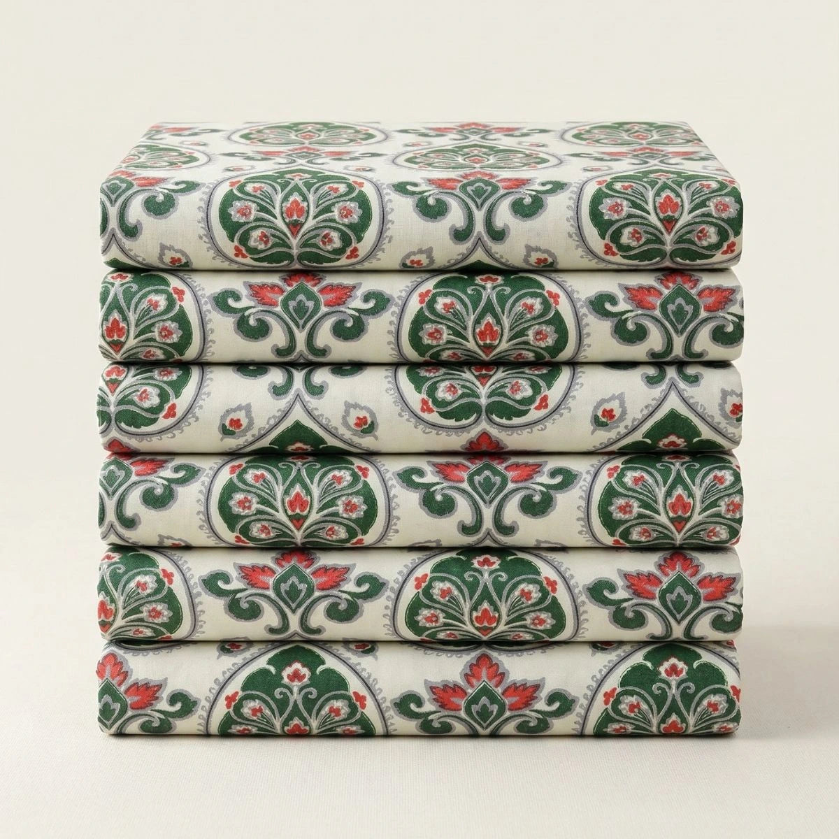 Royal Green Bloom Bedsheet