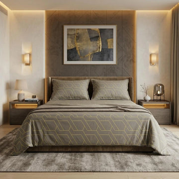 Golden Hexa Luxe Bedsheet