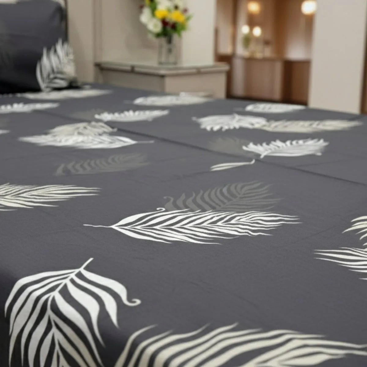 Monochrome Botanical Palm Leaf