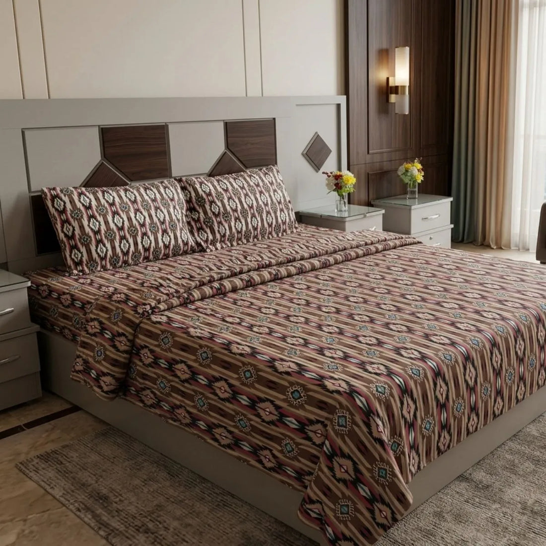 Desert Tribal Elegance Bedsheet