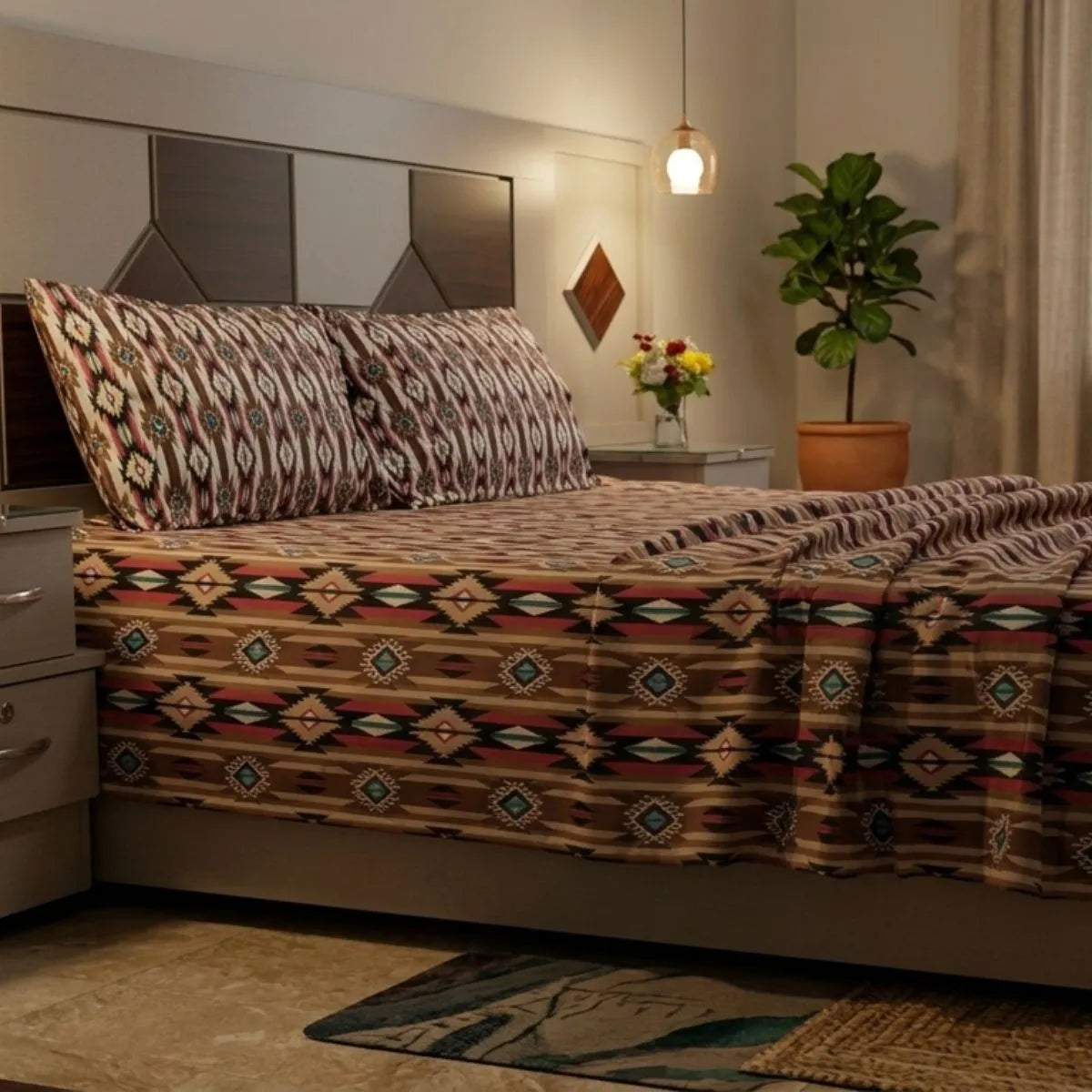 Desert Tribal Elegance Bedsheet